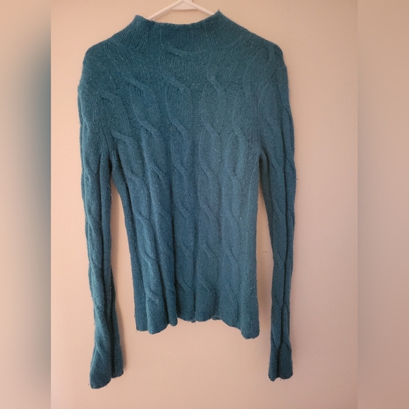 Lambswool & angora Eddie Bauer sweater - Picture 2 of 4